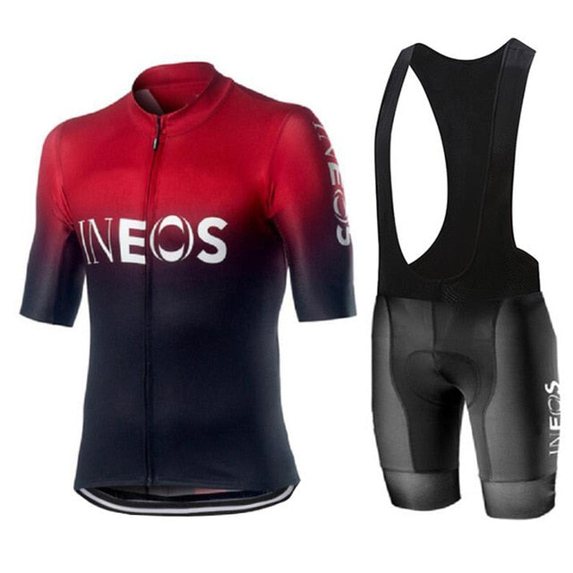Cycling Jersey 2019 Pro Team INEOS Summer Cycling Jersey Set Breathable Racing Sport Mtb Bicycle Jerseys Men's Cycling Clothing