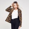 Phi Phi Star 2019 Spring Autumn Women short suit Coat jacket Fashion Leopard coat tops Long Sleeve Jacket Outwear Clothes Female