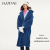 JAZZEVAR 2019 Winter New High Fashion Womens Teddy Bear Icon Parka  X-Long Oversized Coat Thick Warm Outerwear Loose Clothing