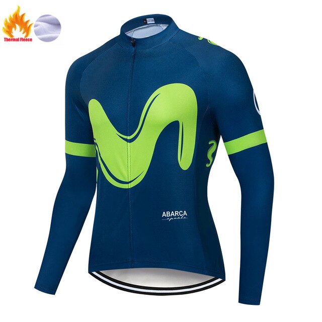2019The New M Hot Winter Polar Thermal Cycling Jersey Long Sleeve Pullovers Cycling Bib Pants Set Bicycle Cycling Clothing