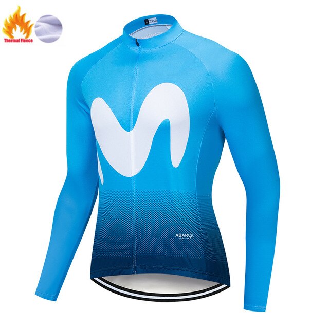 2019The New M Hot Winter Polar Thermal Cycling Jersey Long Sleeve Pullovers Cycling Bib Pants Set Bicycle Cycling Clothing